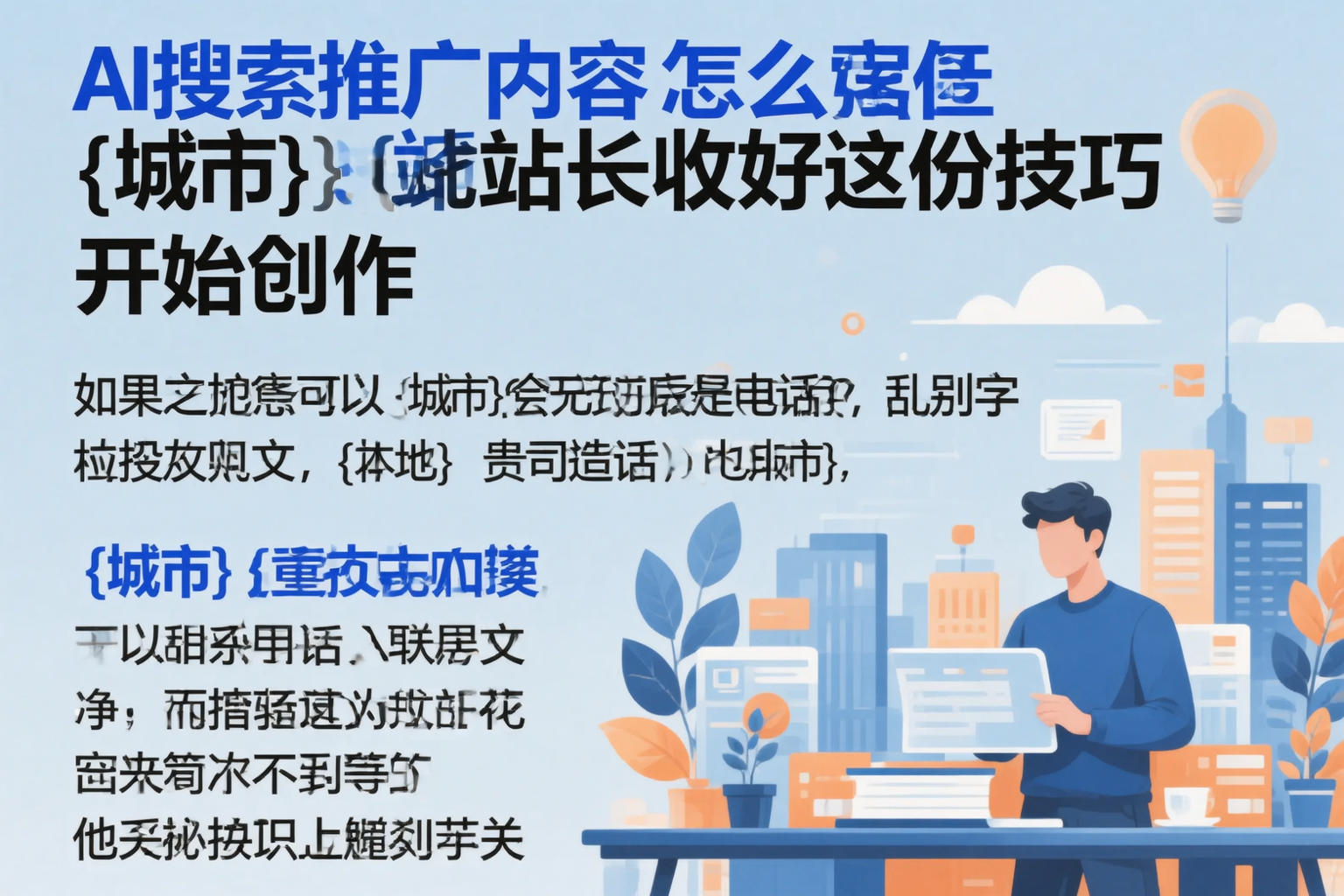 AI搜索推广内容怎么写？合肥站长收好这份技巧