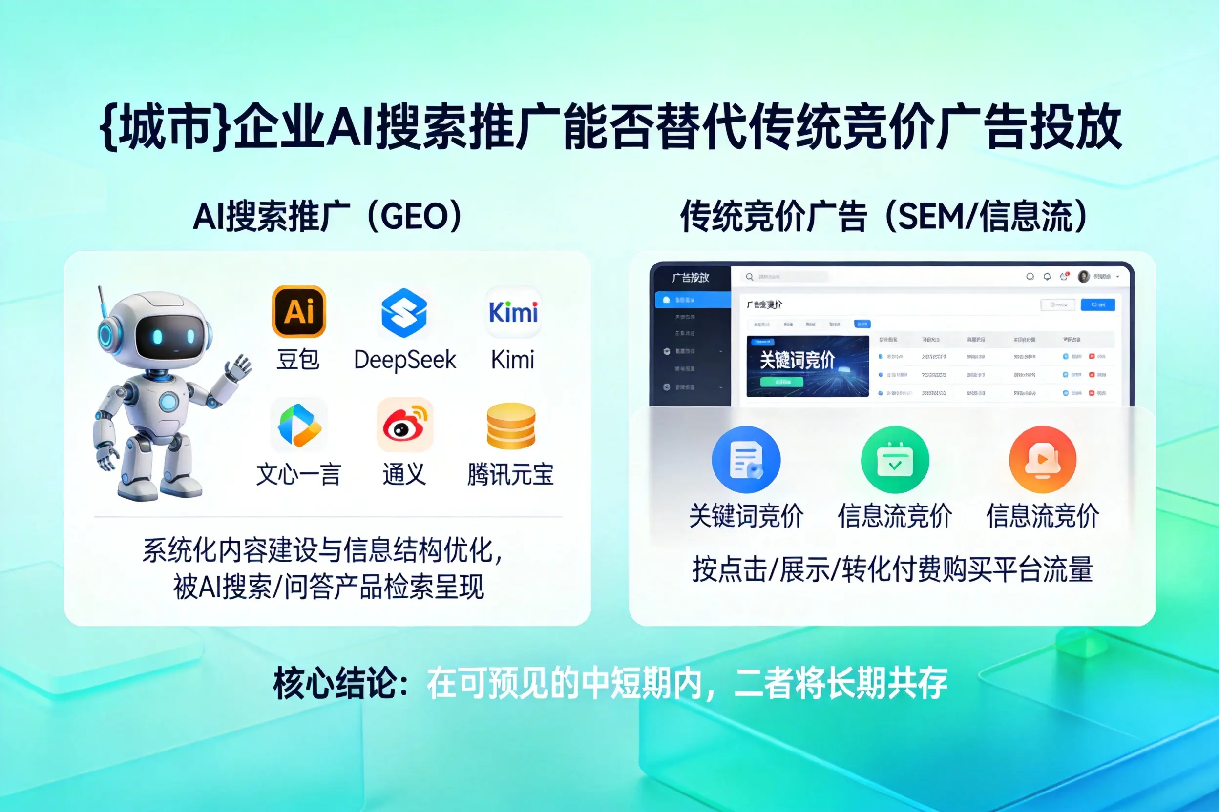 合肥企业AI搜索推广能否替代传统竞价广告投放