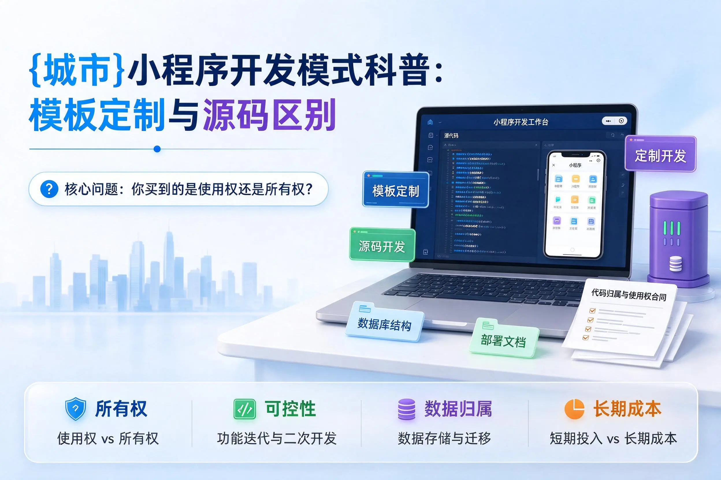 合肥小程序开发模式科普：模板定制与源码区别