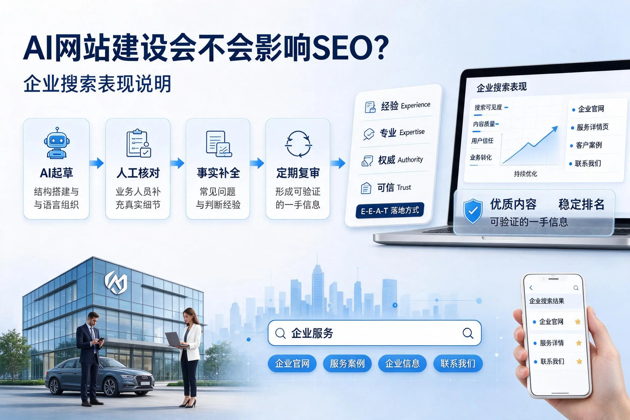 AI网站建设会不会影响SEO？合肥企业搜索表现说明
