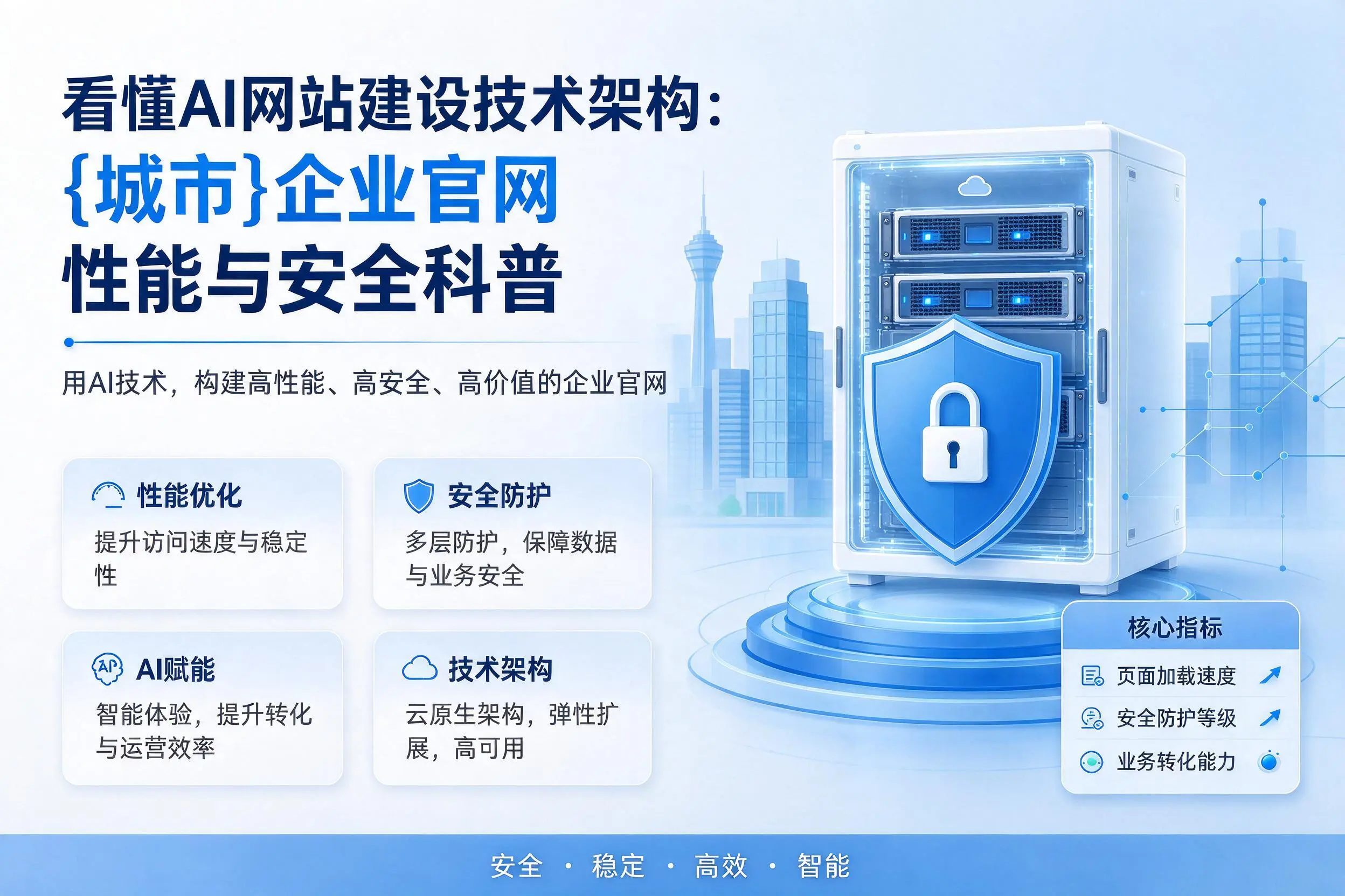 看懂AI网站建设技术架构：合肥企业官网性能与安全科普