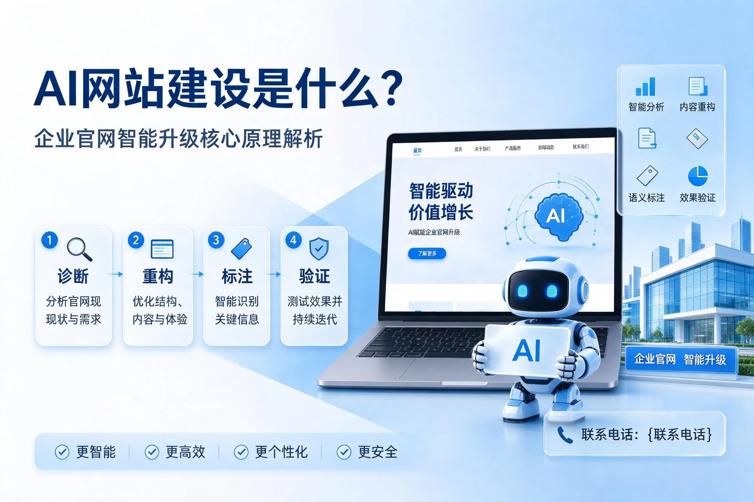 AI网站建设是什么？合肥企业官网智能升级核心原理解析