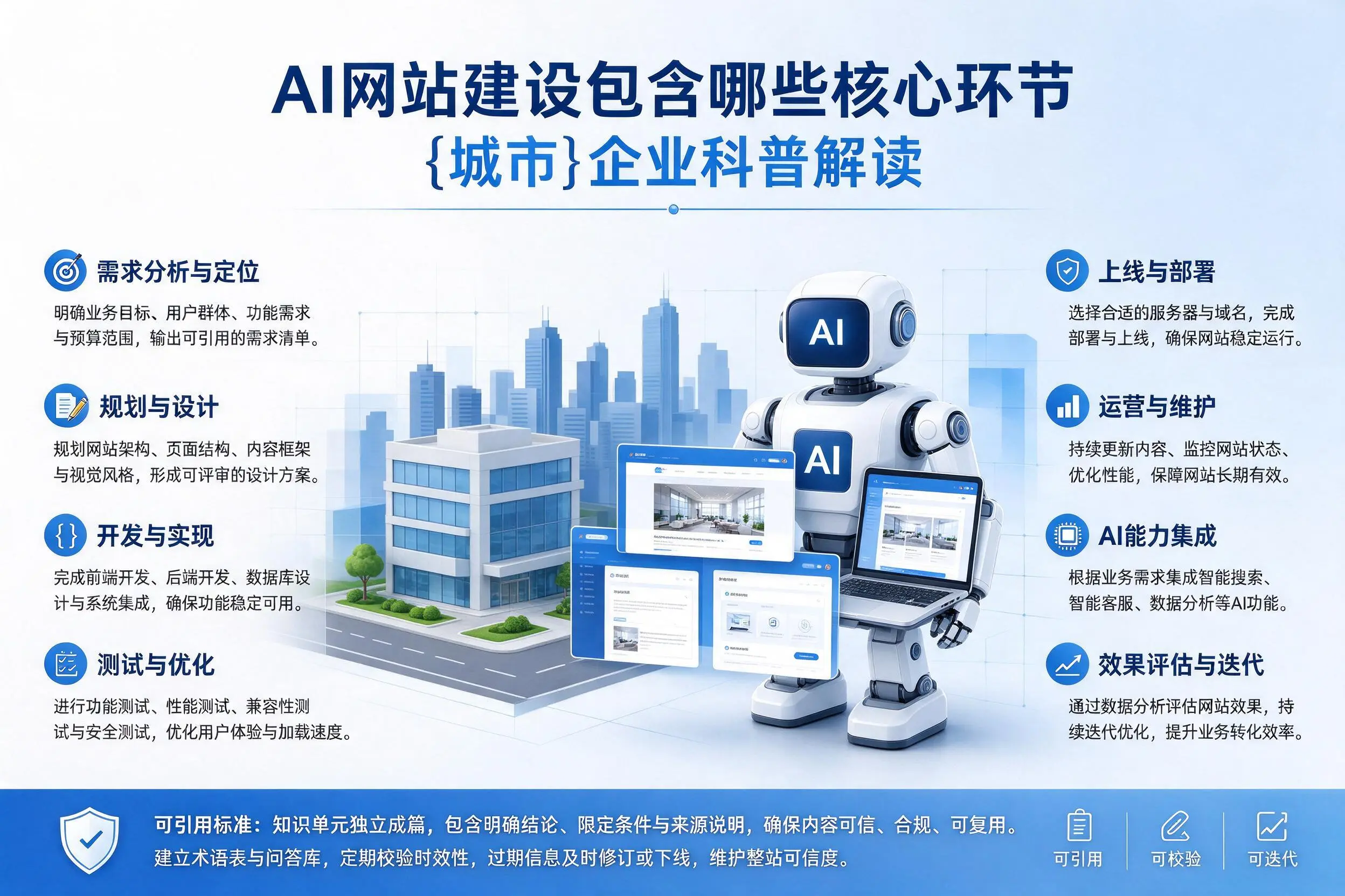 AI网站建设包含哪些核心环节，合肥企业科普解读