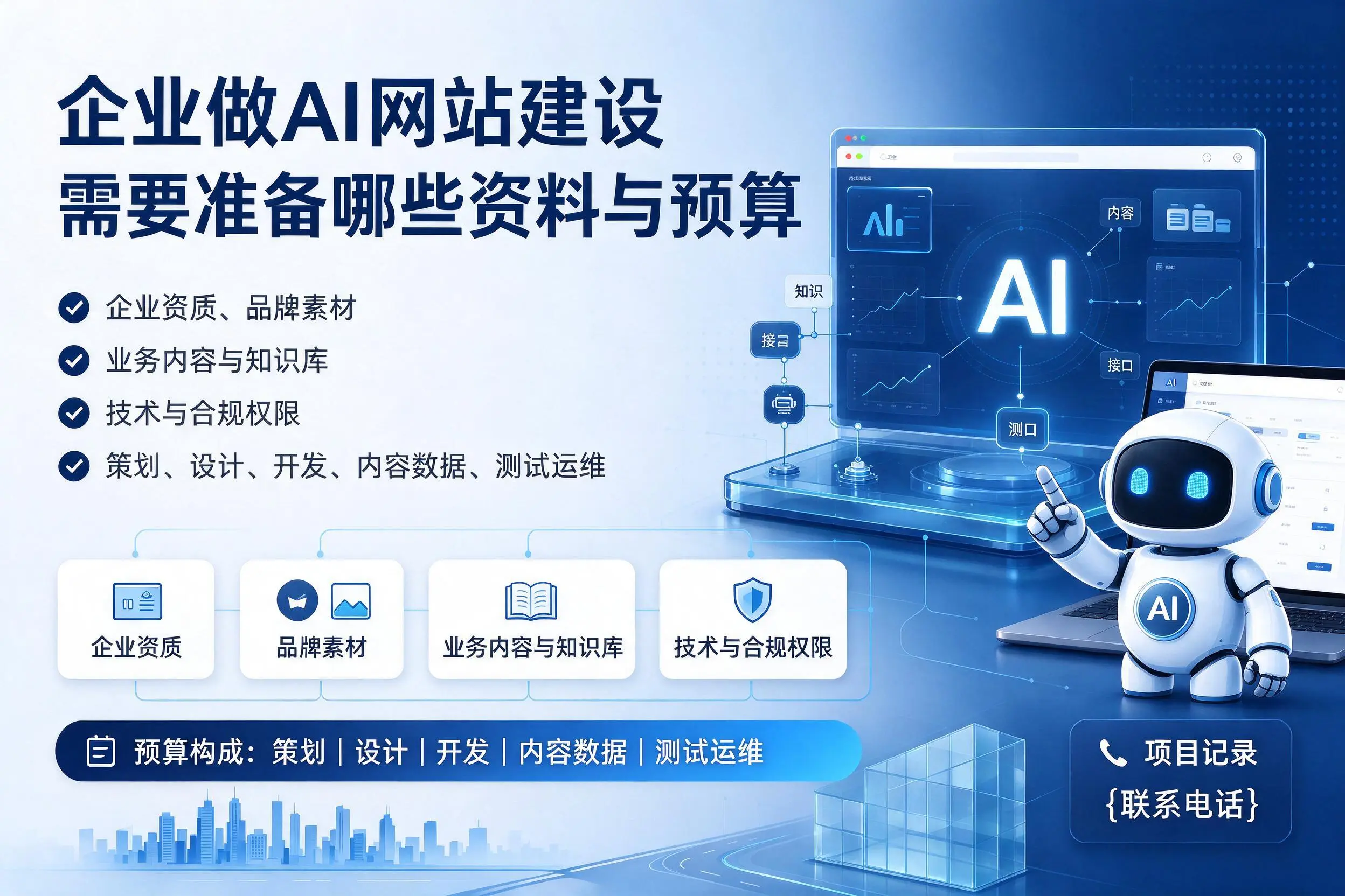 合肥企业做AI网站建设需要准备哪些资料与预算