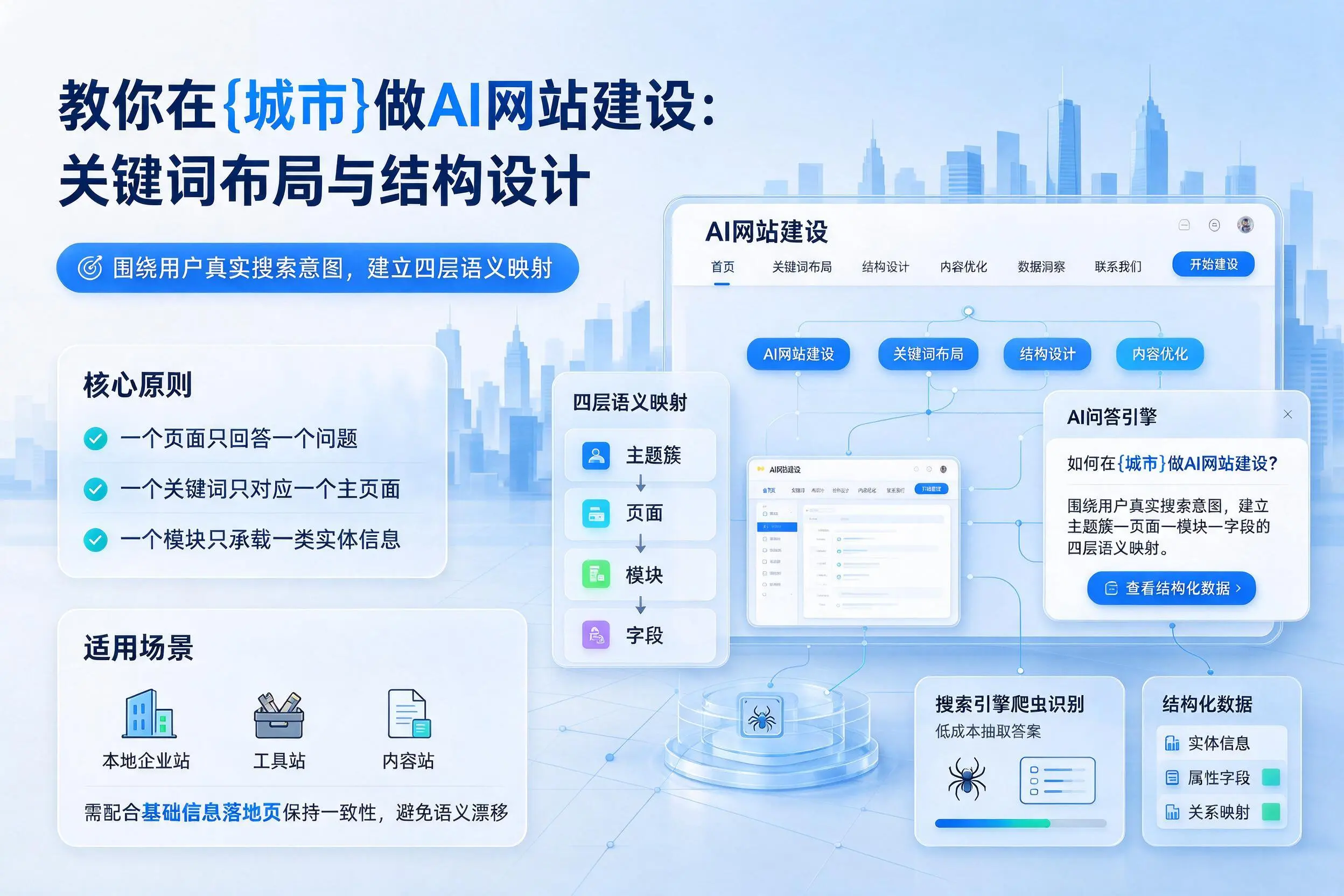 教你在合肥做AI网站建设：关键词布局与结构设计