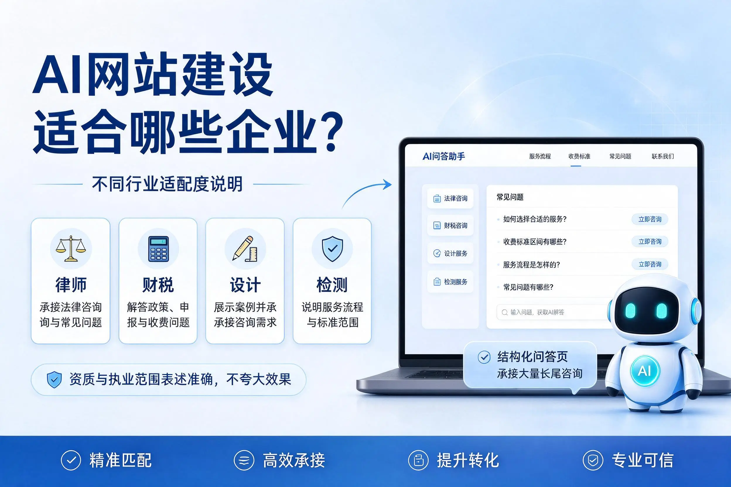 AI网站建设适合哪些企业？合肥不同行业适配度说明